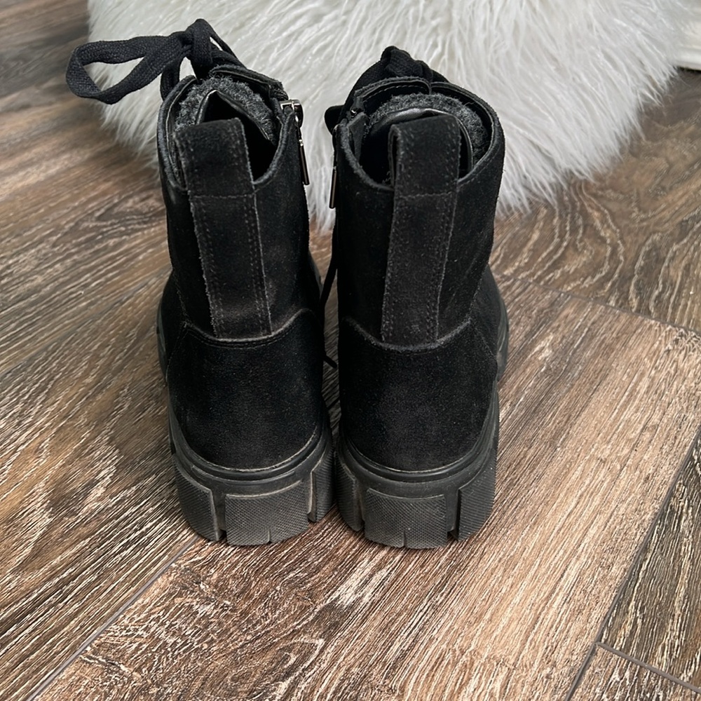 Blondo Black Combat Moto Boots with Rugged Sole - Picture 9 of 14